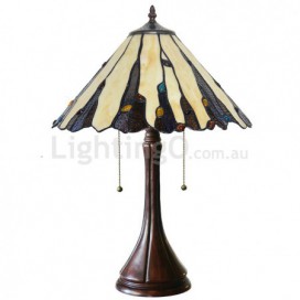 15 Inch Retro Stained Glass Table Lamp