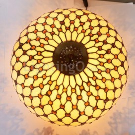 Retro Stained Glass Table Lamp