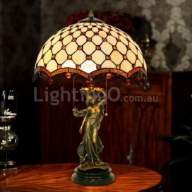 16 Inch Retro Stained Glass Table Lamp