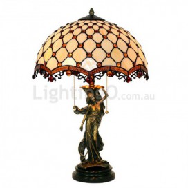 16 Inch Retro Stained Glass Table Lamp