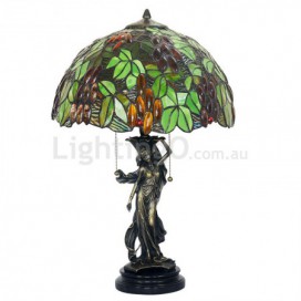 16 Inch Rural Stained Glass Table Lamp