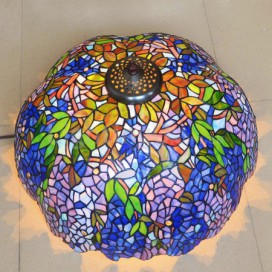 22 Inch Wisteria Stained Glass Table Lamp