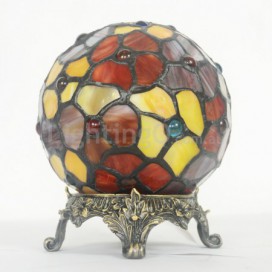 Red Stained Glass Table Lamp