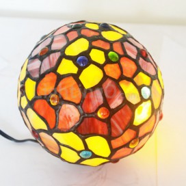 Red Stained Glass Table Lamp