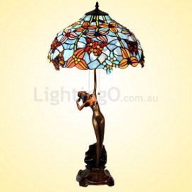 16 Inch Retro Stained Glass Table Lamp