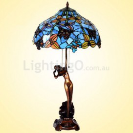 16 Inch Retro Stained Glass Table Lamp