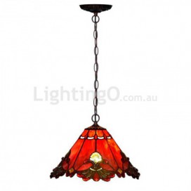 Retro Stained Glass Pendant Light