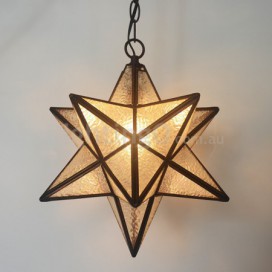 12 Inch Stained Glass Pendant Light