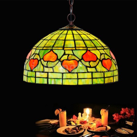 12 Inch Stained Glass Pendant Light