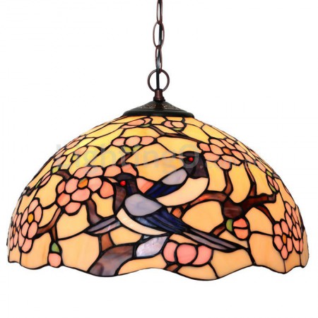 16 Inch Stained Glass Pendant Light