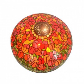 20 Inch Tulip Stained Glass Table Lamp