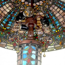 22 Inch Baroque Stained Glass Floor Lamp