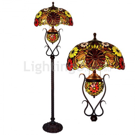 18 Inch Stained Glass Floor Lamp