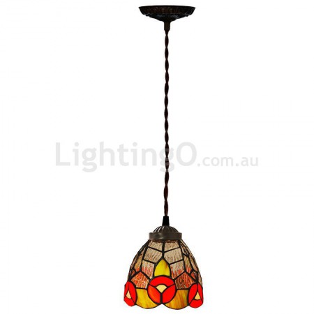 6 Inch Stained Glass Pendant Light