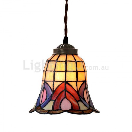 7 Inch Stained Glass Pendant Light