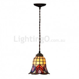 7 Inch Stained Glass Pendant Light