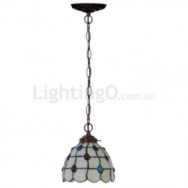 7 Inch Stained Glass Pendant Light