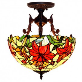 16 Inch Stained Glass Pendant Light