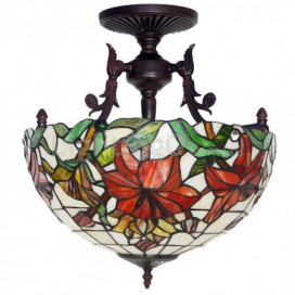 16 Inch Stained Glass Pendant Light