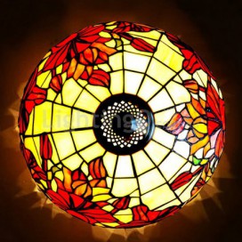 16 Inch Stained Glass Pendant Light