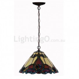  Stained Glass Pendant Light