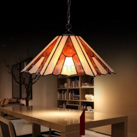 16 Inch Stained Glass Pendant Light