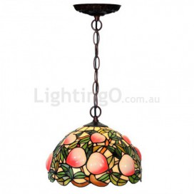 12 Inch Stained Glass Pendant Light