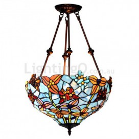 16 Inch Stained Glass Pendant Light