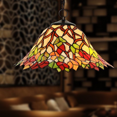 16 Inch Stained Glass Pendant Light