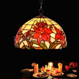 12 Inch Stained Glass Pendant Light