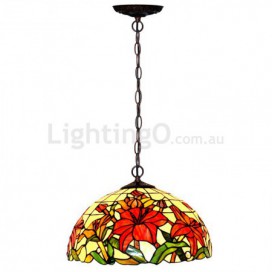 16 Inch Stained Glass Pendant Light