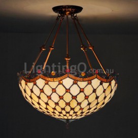 18 Inch Stained Glass Pendant Light