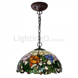 12 Inch Stained Glass Pendant Light