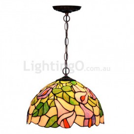 12 Inch Stained Glass Pendant Light