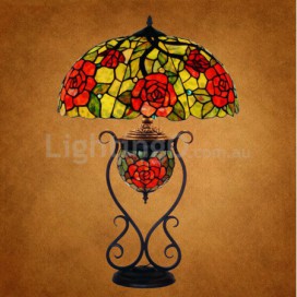 18 Inch Stained Glass Table Lamp