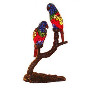 Parrot Stained Glass Table Lamp