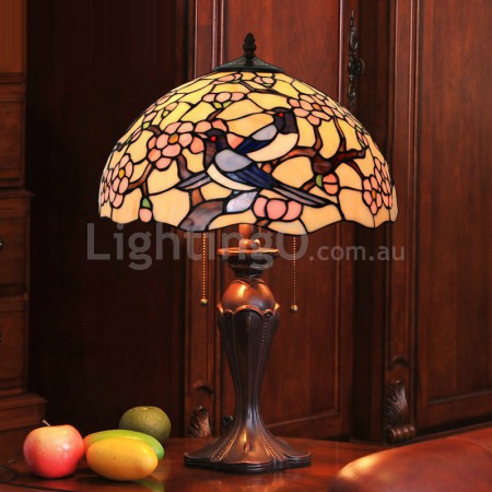 16 Inch Retro Stained Glass Table Lamp