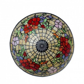 16 Inch Rose Stained Glass Table Lamp