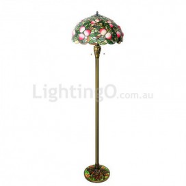 20 Inch Rural Stained Glass Floor Lamp