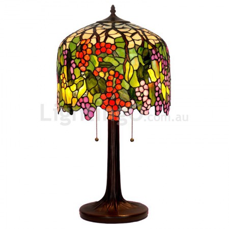 16 Inch Rural Stained Glass Table Lamp