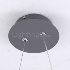 1 Light Acrylic Pendant Light with Steel Shade