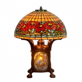 16 Inch Rural Stained Glass Table Lamp