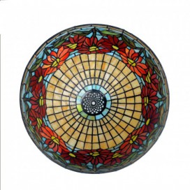 16 Inch Rural Stained Glass Table Lamp