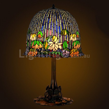 Retro Stained Glass Table Lamp