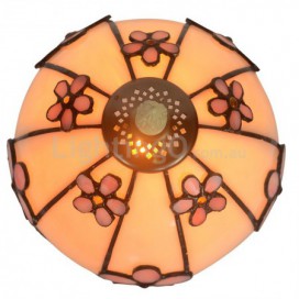 8 Inch Stained Glass Pendant Light