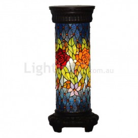 Rose Stained Glass Floor Lamp