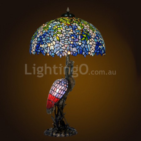 20 Inch Wisteria Stained Glass Table Lamp