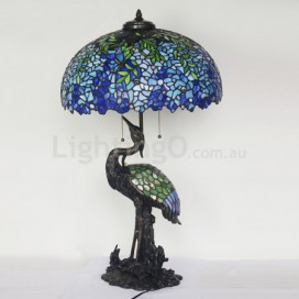 20 Inch Wisteria Stained Glass Table Lamp