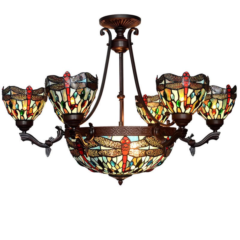 stained glass chandeliers for sale