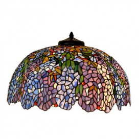 22 Inch Blue Stained Glass Pendant Light